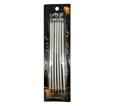SL064 CANDLE STICK SILVER 7&quot;