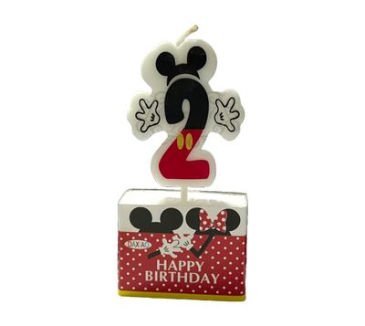 MICKEY MOUSE NUMBER CANDLE #2