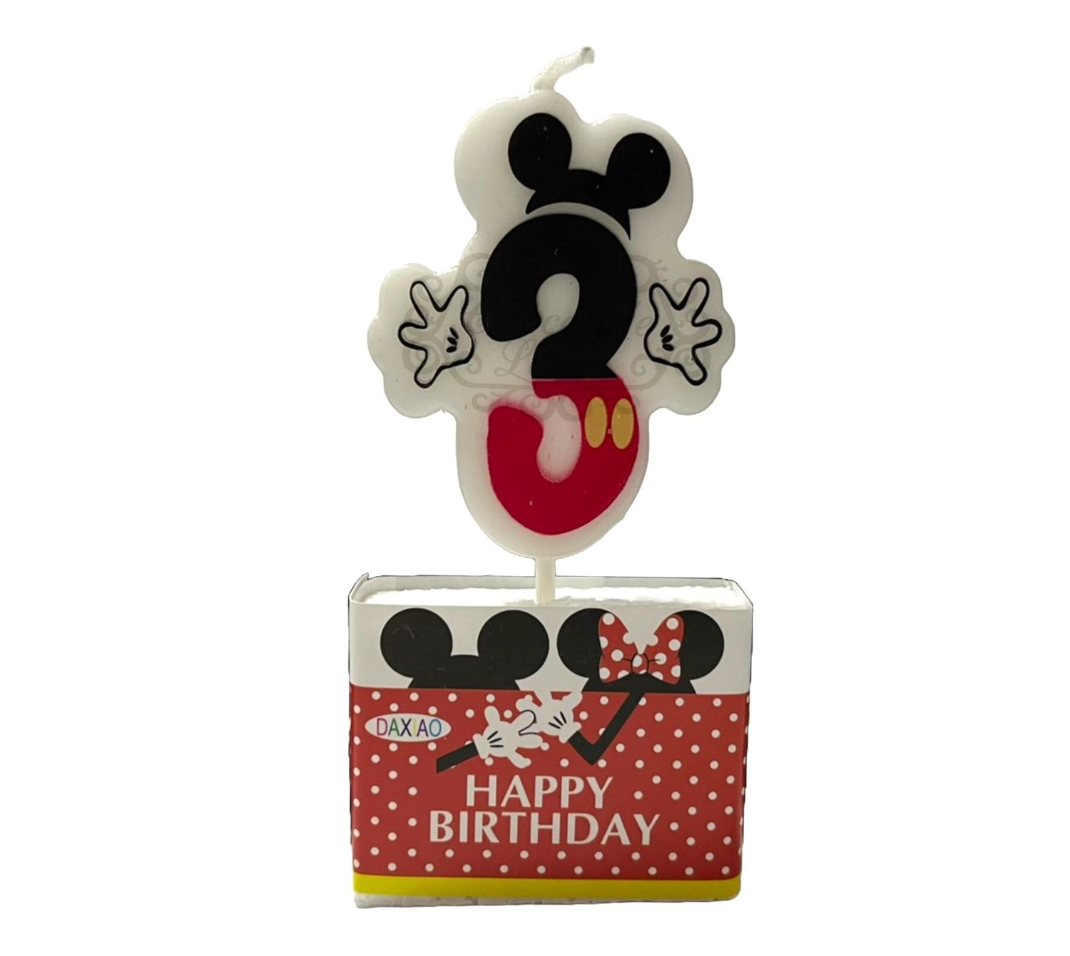 MICKEY MOUSE NUMBER CANDLE #3