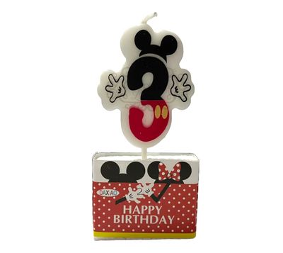 MICKEY MOUSE NUMBER CANDLE #3