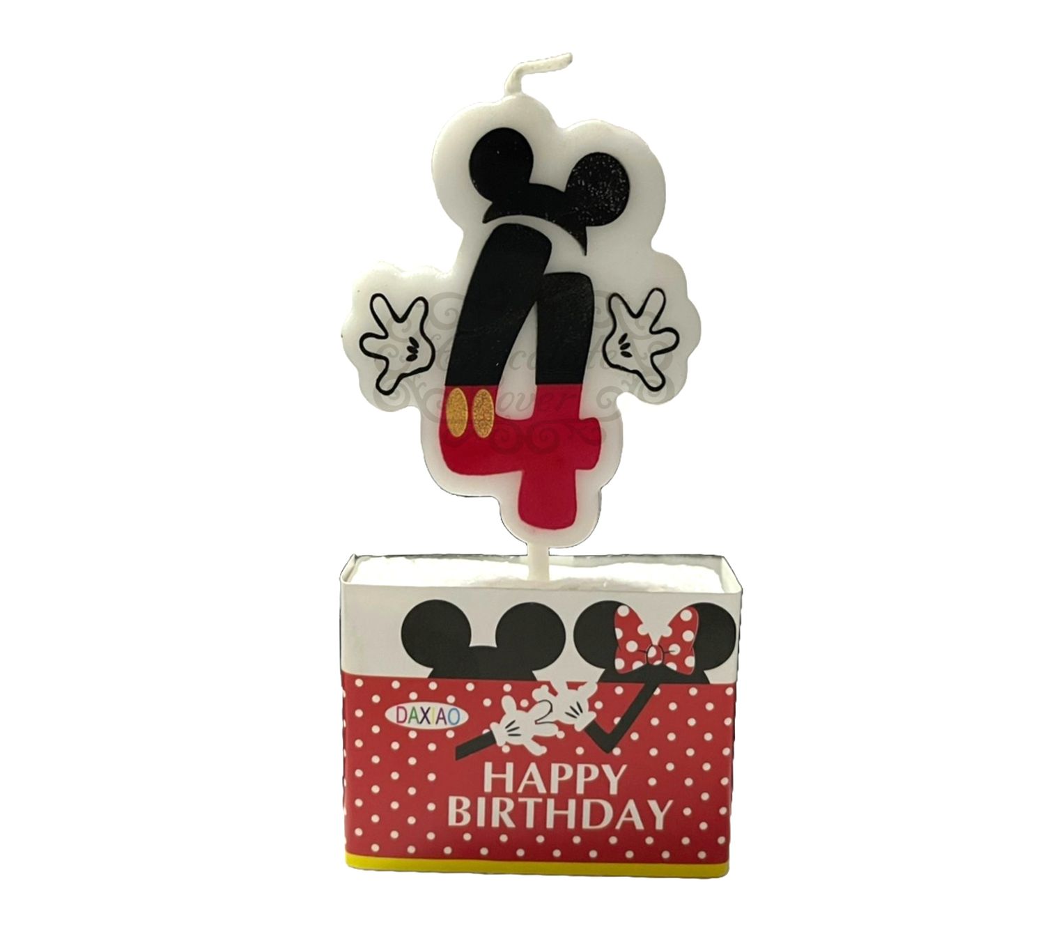 MICKEY MOUSE NUMBER CANDLE #4