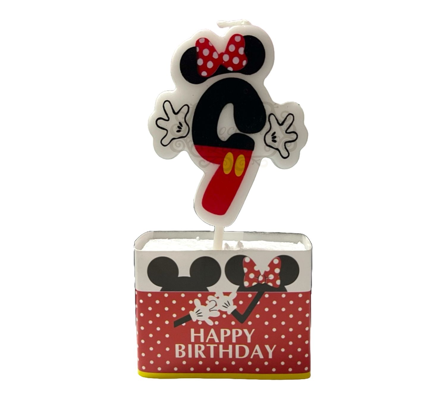 MICKEY MOUSE NUMBER CANDLE #9