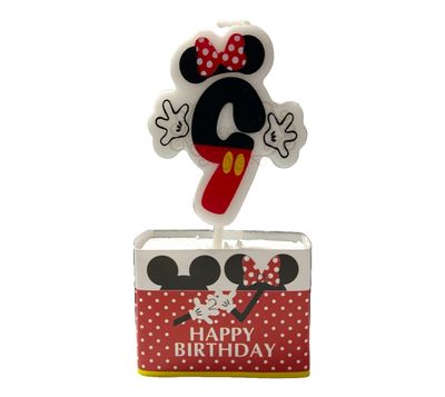 MICKEY MOUSE NUMBER CANDLE #9
