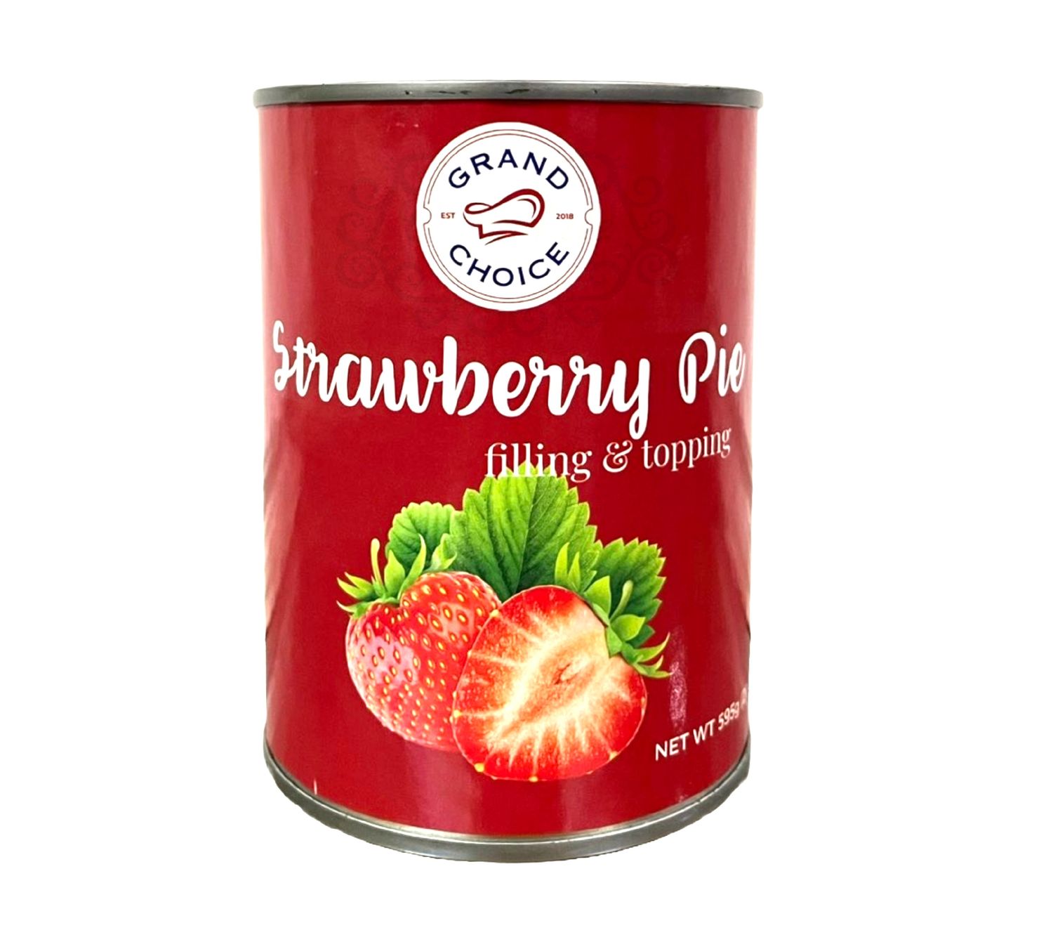 GRAND CHOICE STRAWBERRY PIE FILLING &amp; TOPPING 595g