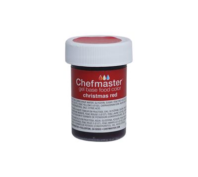 CHEFMASTER GEL COLOR CHRISTMAS RED 1OZ