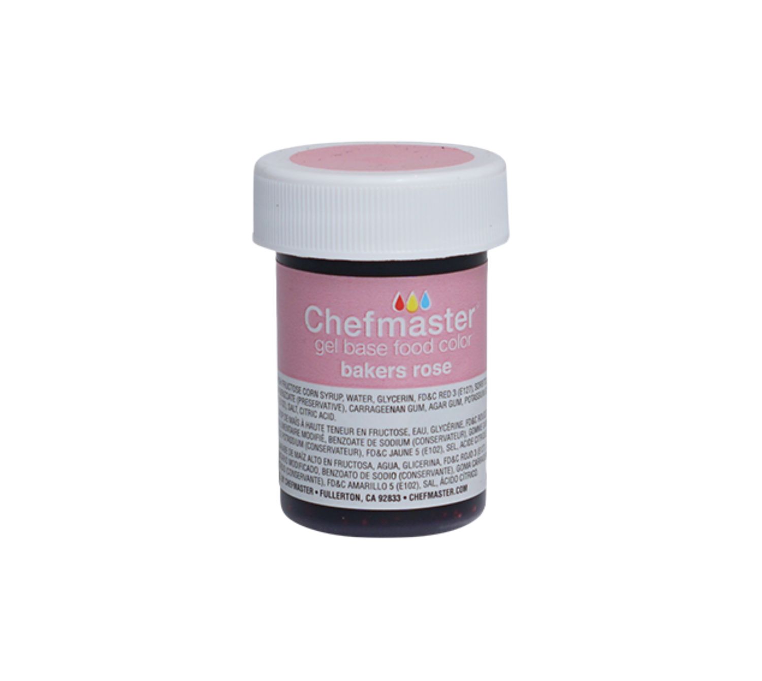 CHEFMASTER GEL COLOR BAKERS ROSE 1OZ
