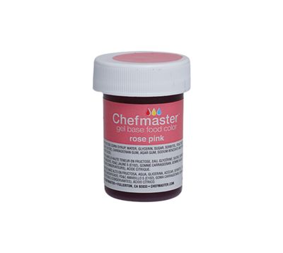 CHEFMASTER GEL COLOR ROSE PINK 1OZ