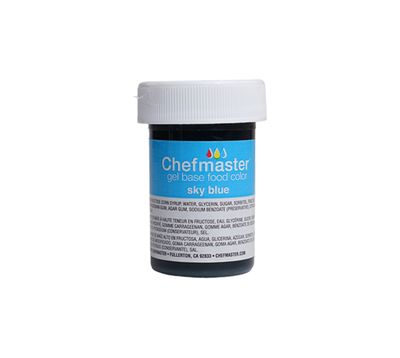 CHEFMASTER GEL COLOR SKY BLUE 1OZ