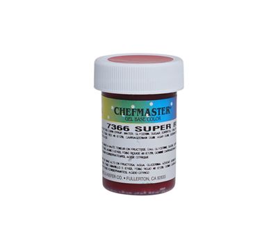 CHEFMASTER GEL COLOR SUPER RED 1OZ