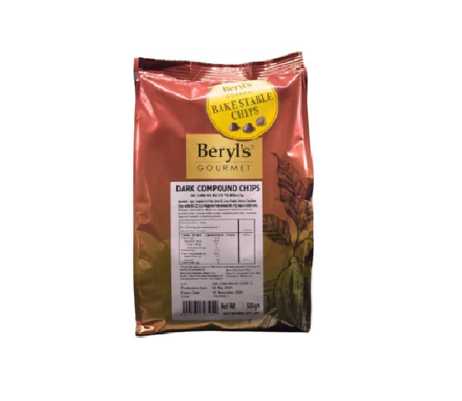 BERYL&#39;S DARK CHOCOLATE CHIPS 8800cts 500g