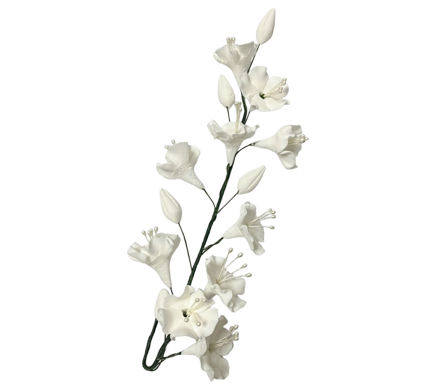 CHERRY BLOSSOM LONG WHITE EDIBLE TOPPER