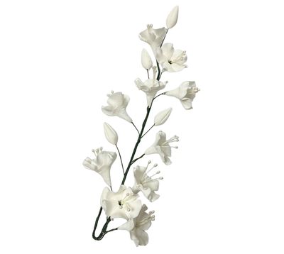 CHERRY BLOSSOM LONG WHITE EDIBLE TOPPER
