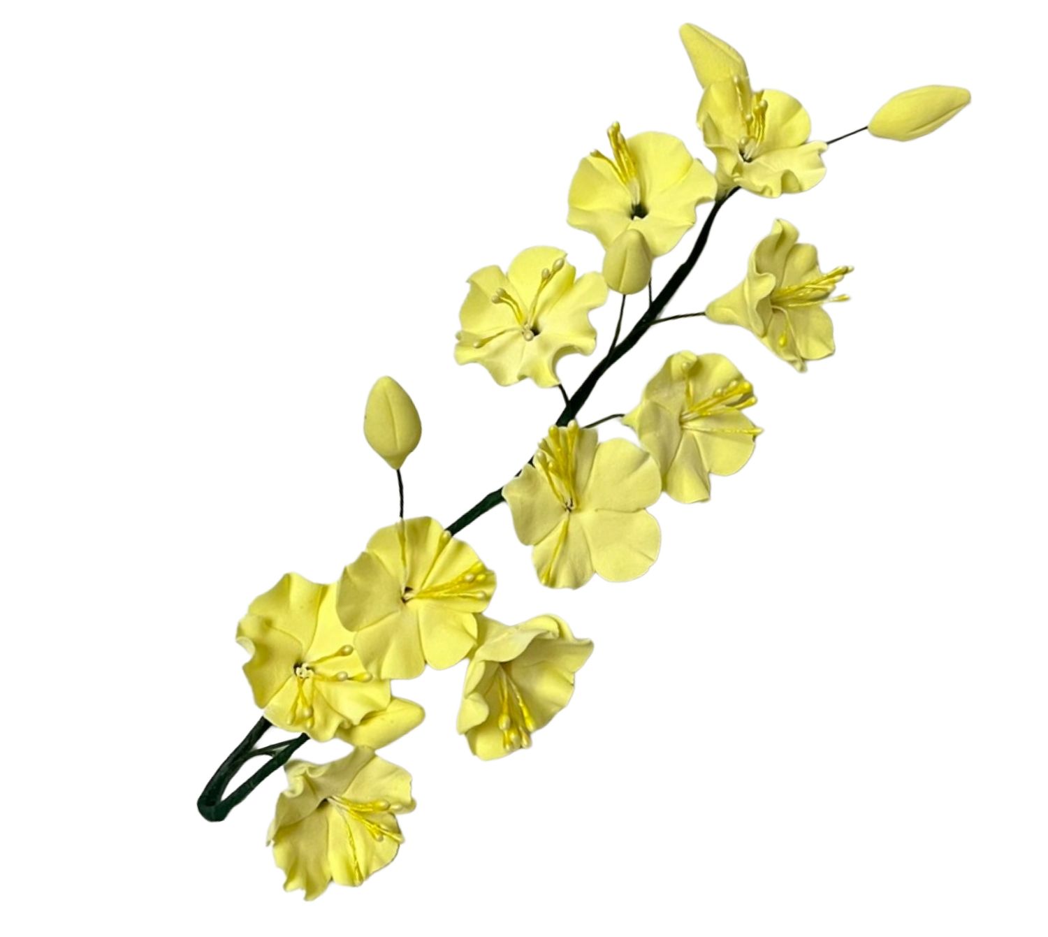 CHERRY BLOSSOM LONG YELLOW EDIBLE TOPPER