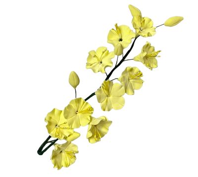 CHERRY BLOSSOM LONG YELLOW EDIBLE TOPPER