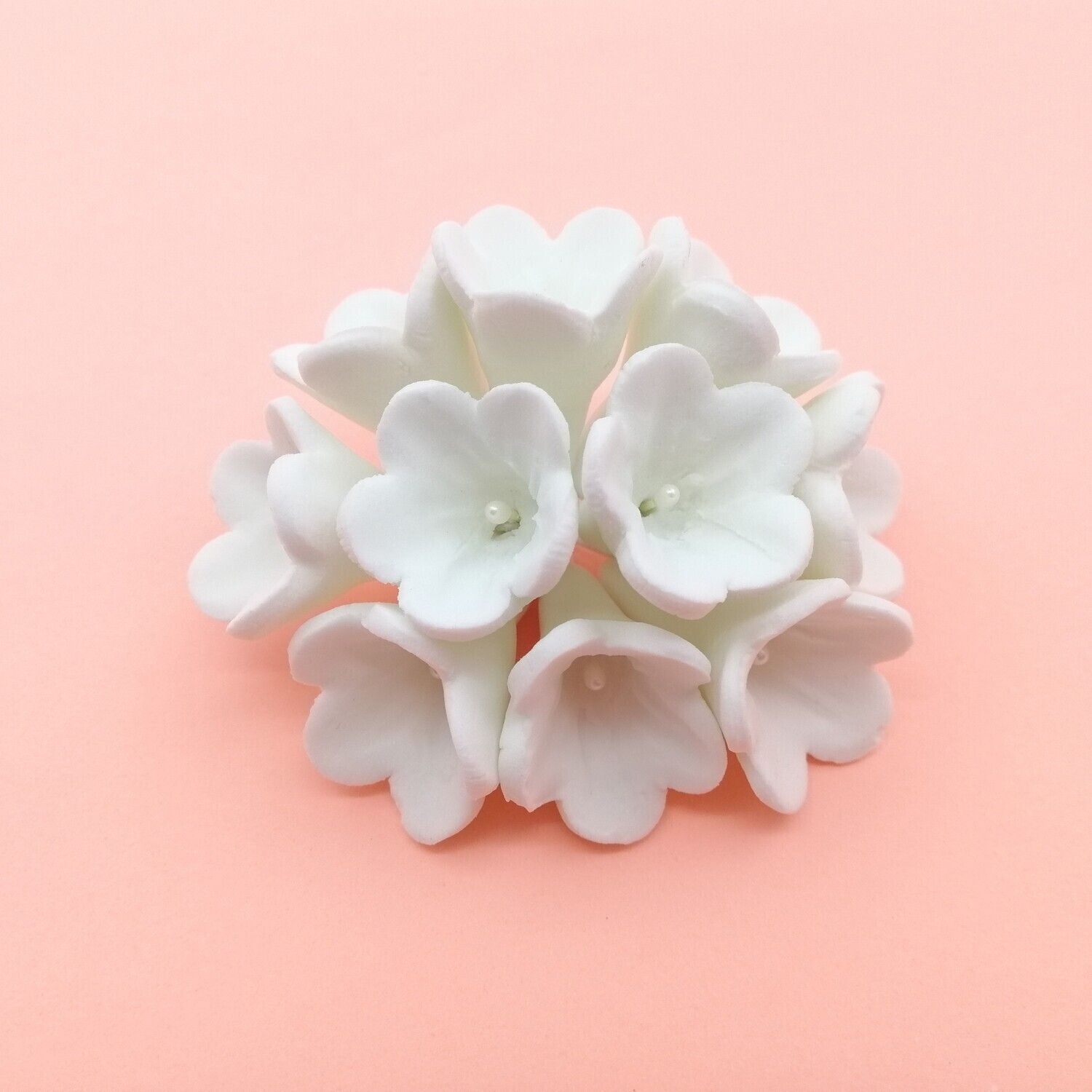 STEPHANOTIS WHITE EDIBLE TOPPER 10&#39;S
