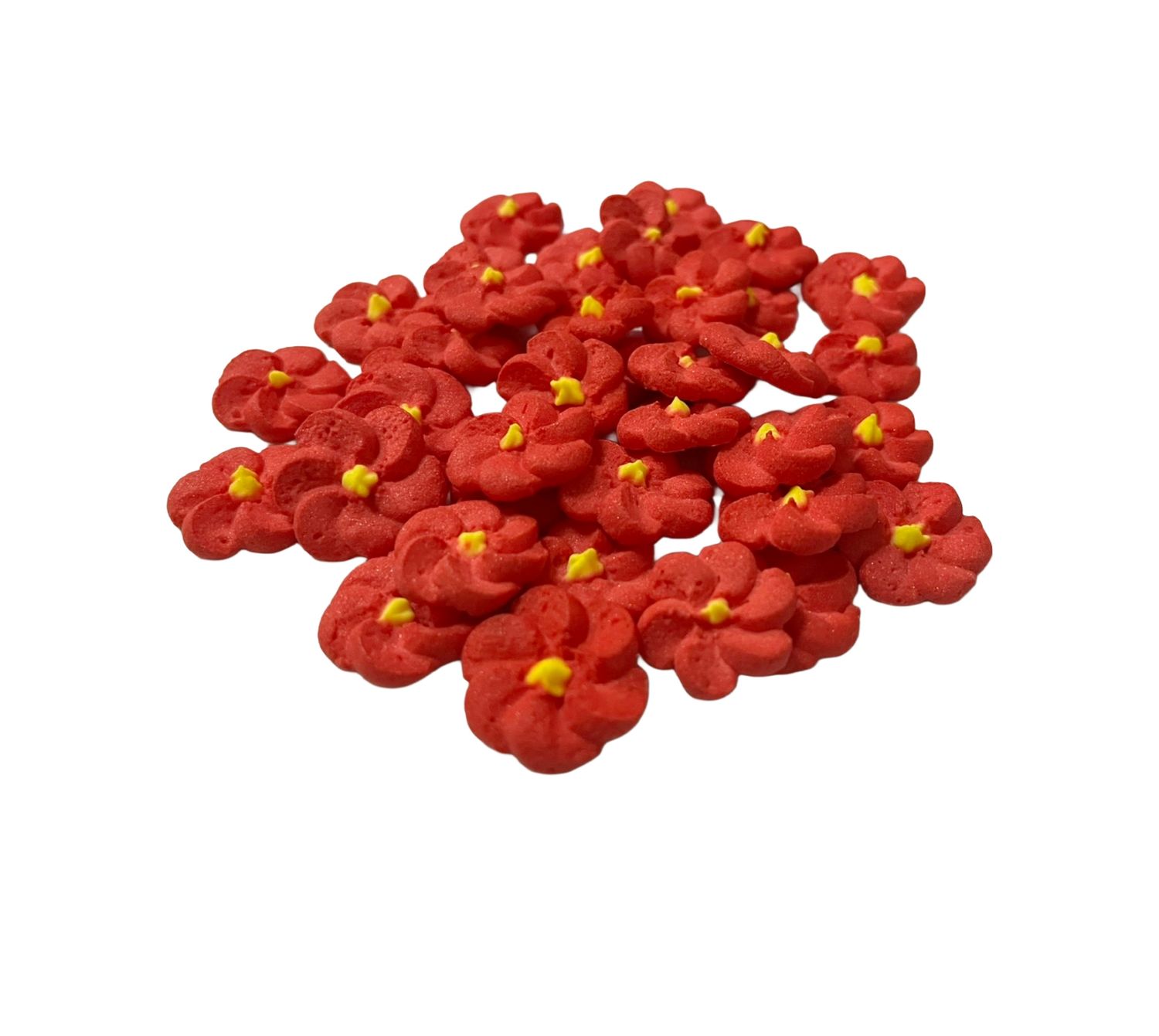 SL0576 DROPS FLOWER RED TOPPERS