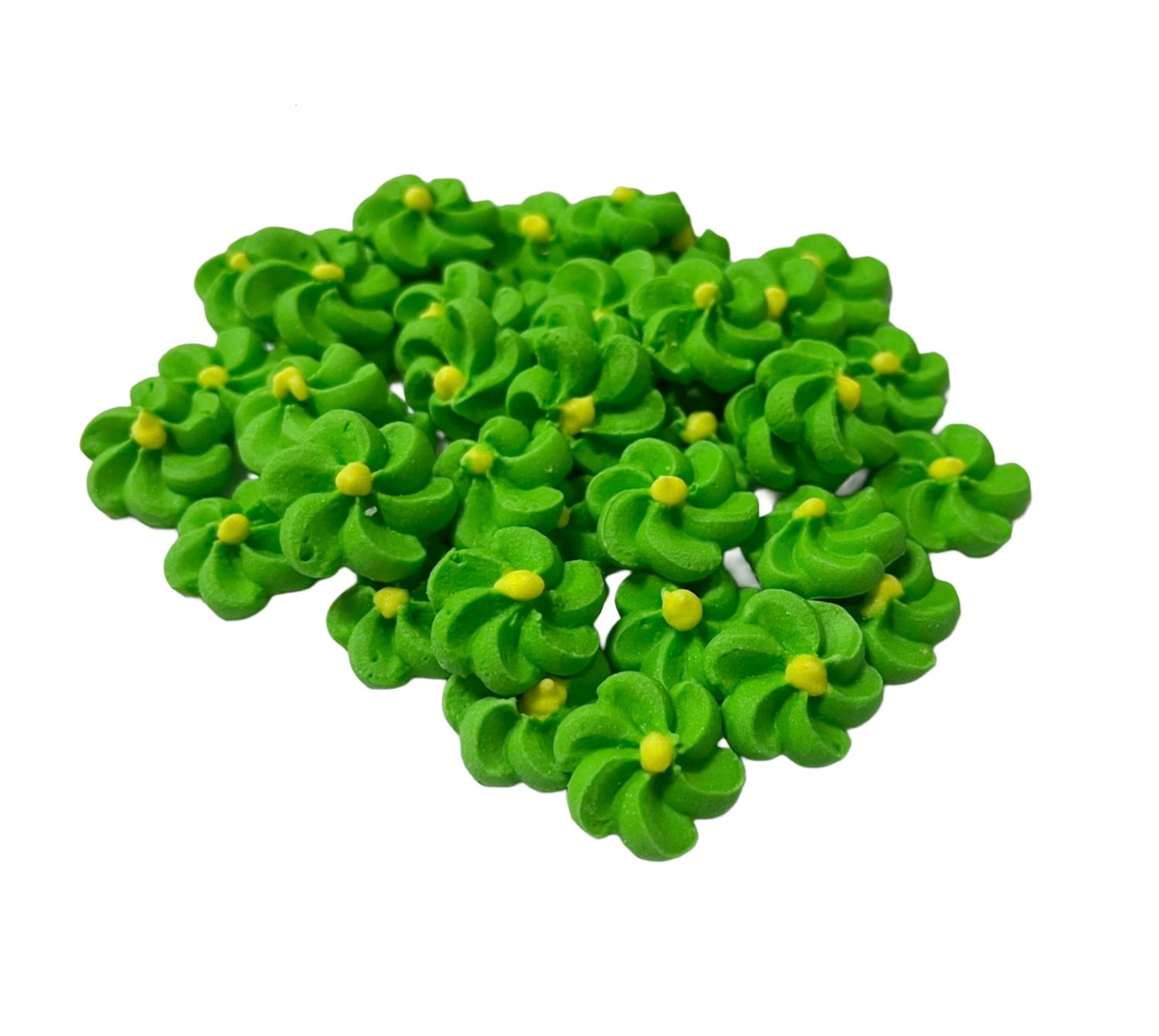 SL0576 DROPS FLOWER GREEN TOPPERS