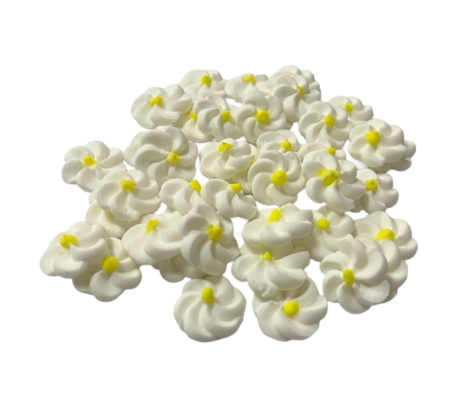 SL0576 DROPS FLOWER WHITE TOPPERS