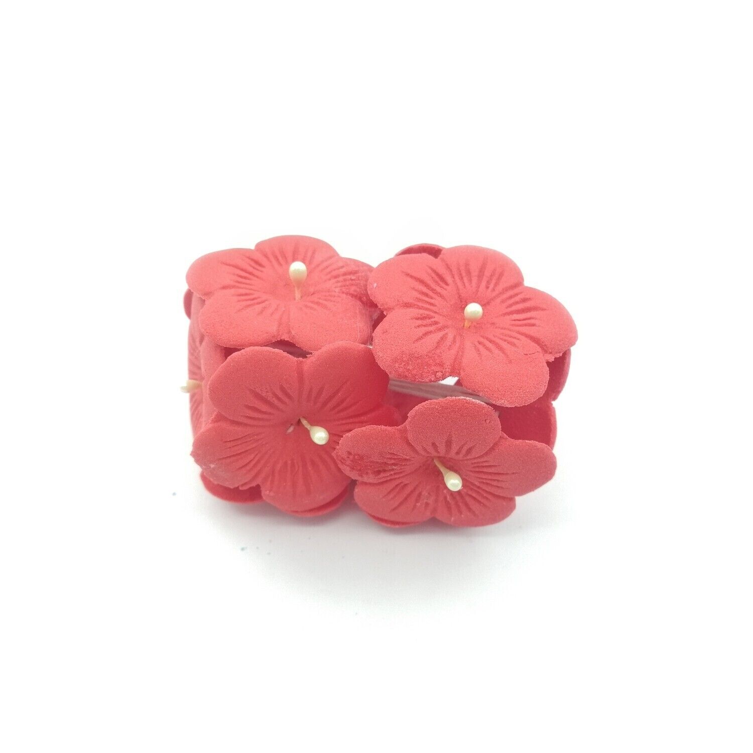 FIVE PETALS RED EDIBLE TOPPER 10&#39;s