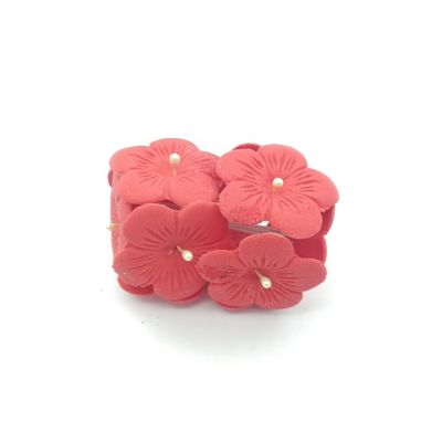 FIVE PETALS RED EDIBLE TOPPER 10&#39;s