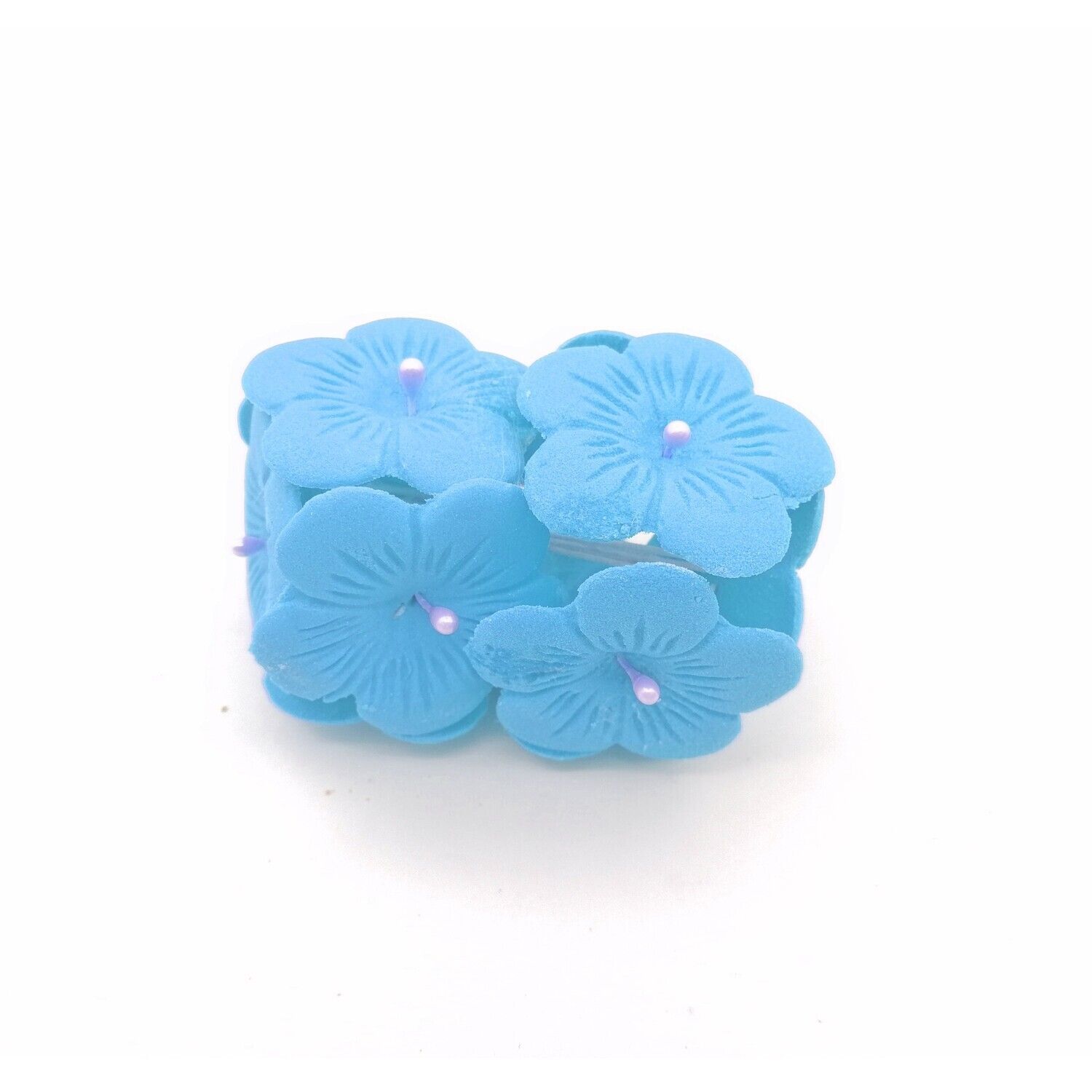 FIVE PETALS BLUE EDIBLE TOPPER 10&#39;s