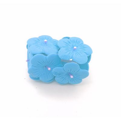 FIVE PETALS BLUE EDIBLE TOPPER 10&#39;s
