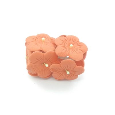 FIVE PETALS ORANGE EDIBLE TOPPER 10&#39;s