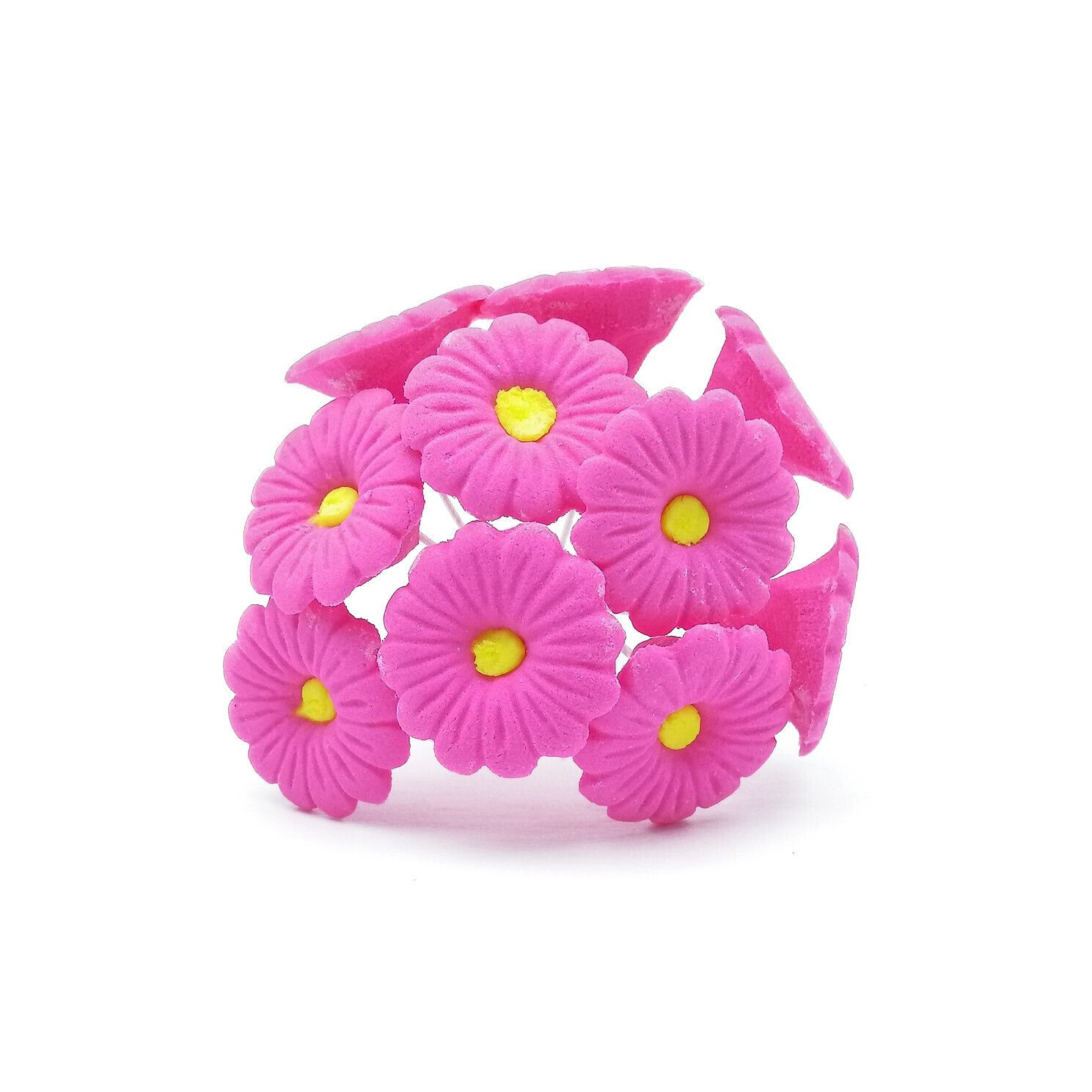 MINI DAISY PINK EDIBLE TOPPER 10&#39;s