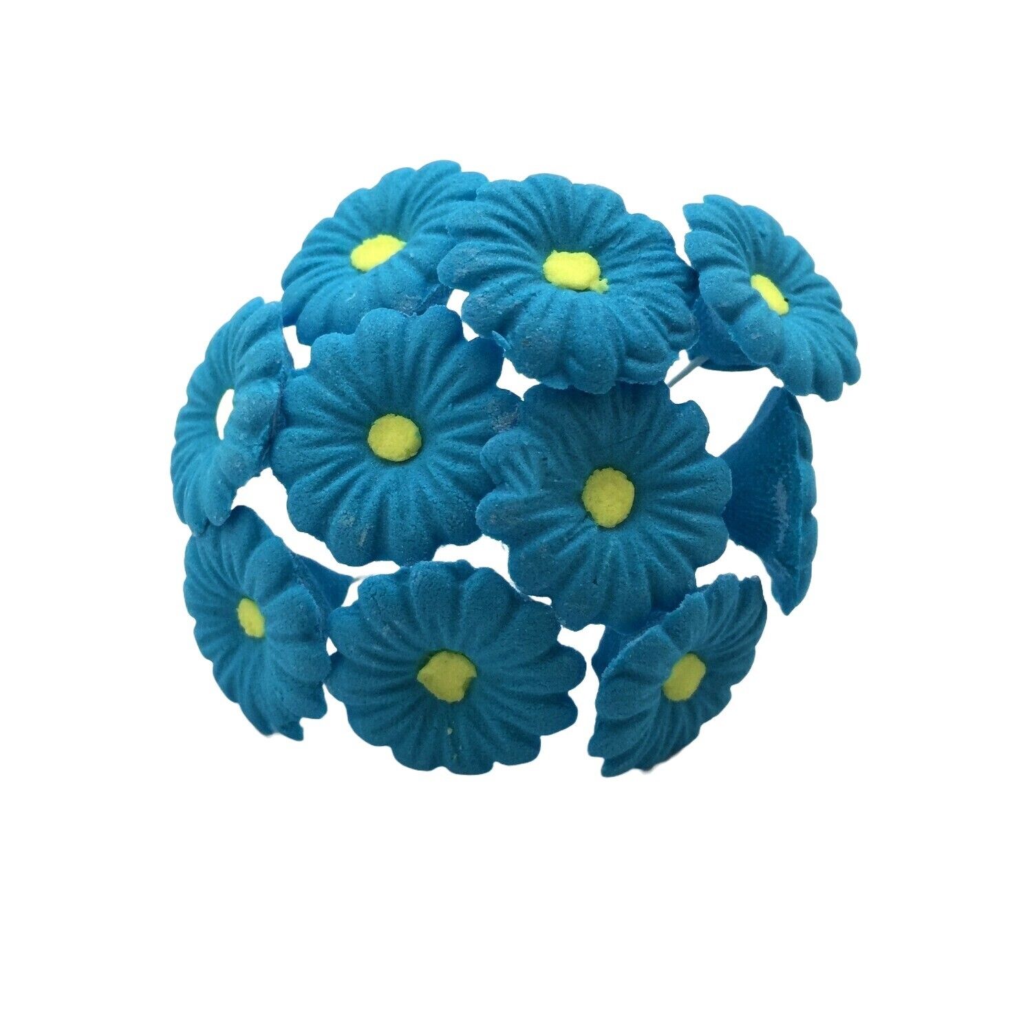 MINI DAISY BLUE EDIBLE TOPPER 10&#39;s
