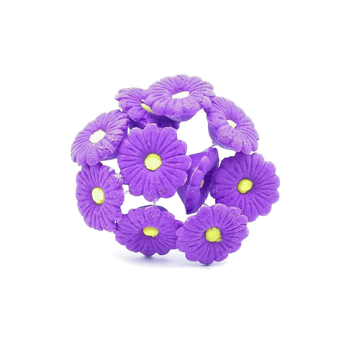 MINI DAISY VIOLET EDIBLE TOPPER 10&#39;s