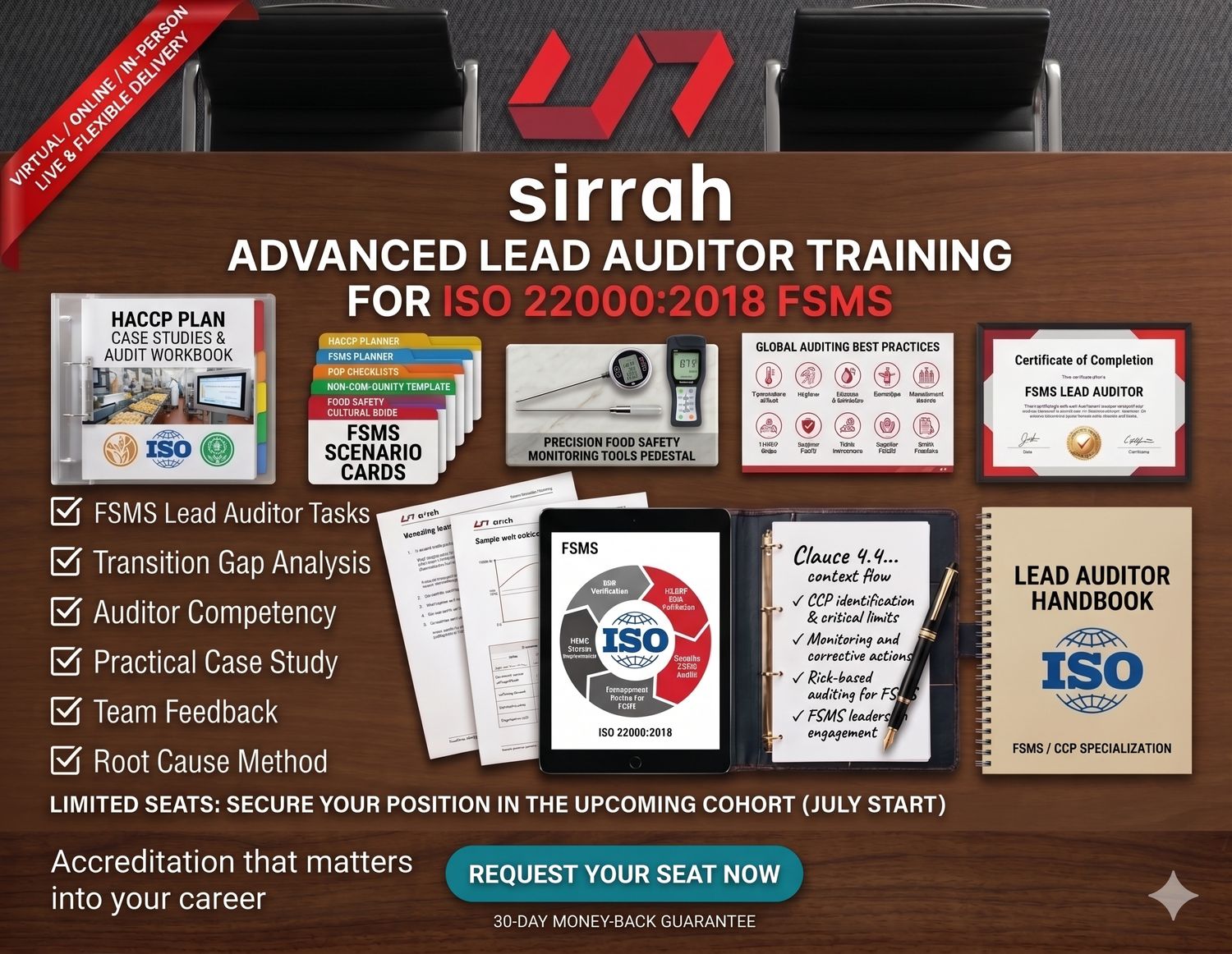 ISO 22000:2018 Lead Auditor  (FSMSS05) (Online)