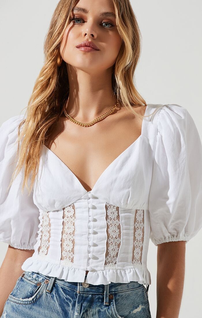 Forever Yours Puff Sleeve Top White