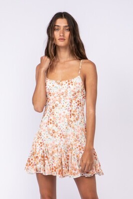 Fairy Day Floral Open Back Flare Dress