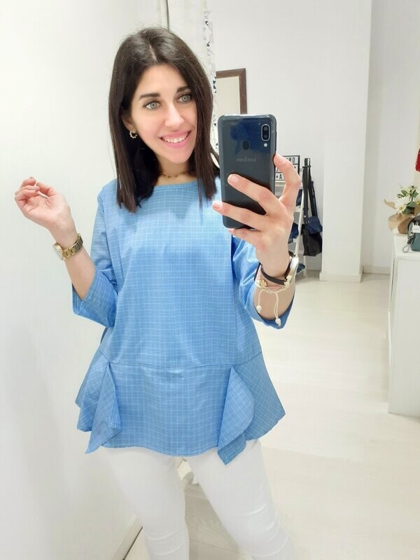 Blusa diplomática volantes Blusa diplomática volantes