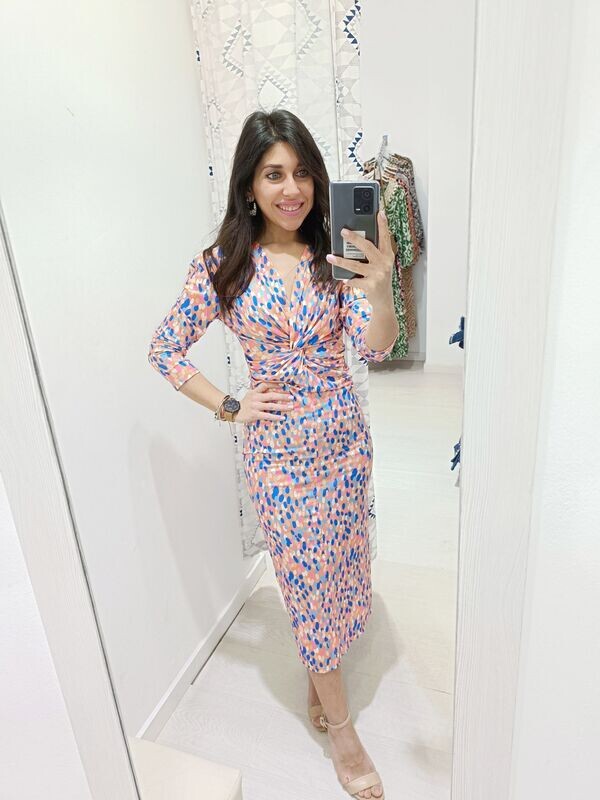 Vestido Kira mandarina