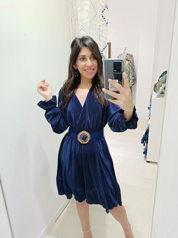 Vestido Manuela azul marino