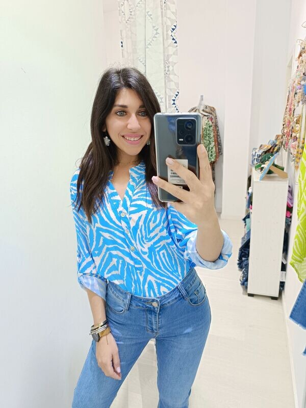 Blusa Blue Zebra