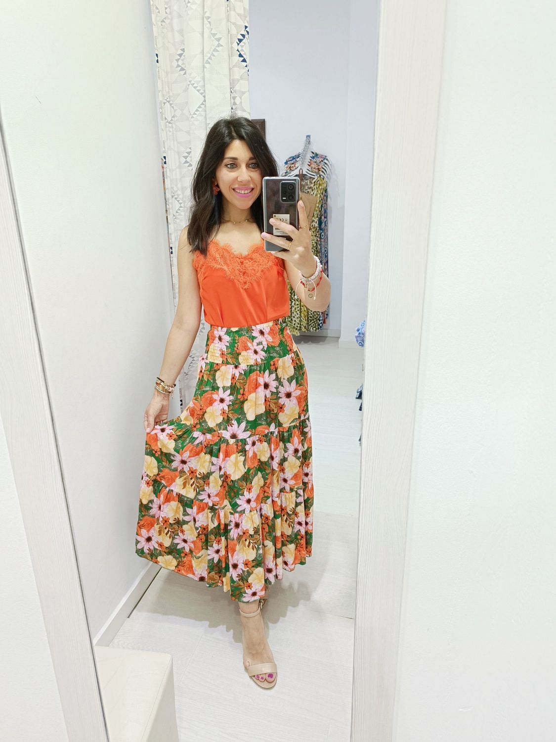 Falda Gabriela verde