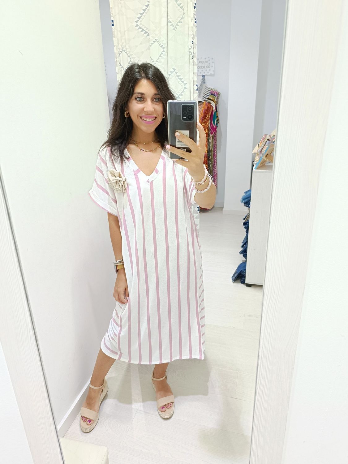 Vestido Paola rosa