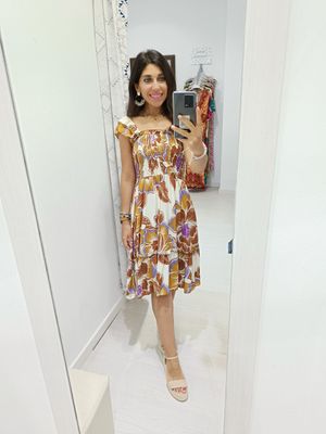 Vestido Azores marrón