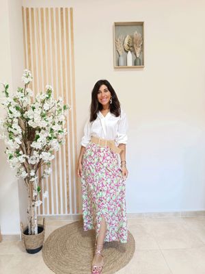 Falda Silvana buganvilla