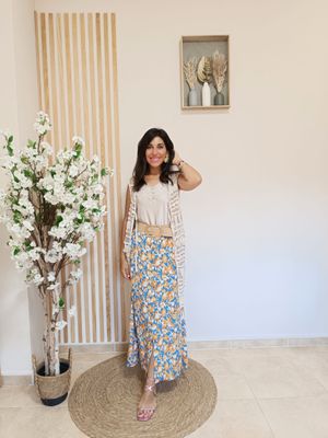 Falda Silvana azul