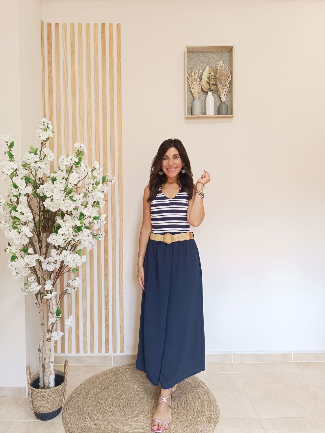 Falda Nina azul marino