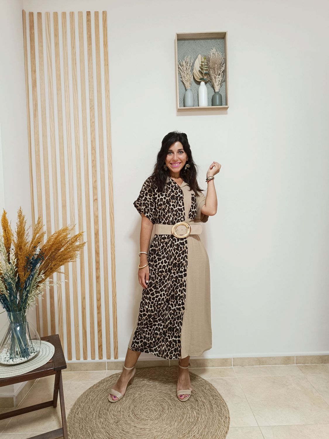 Vestido Congo cámel