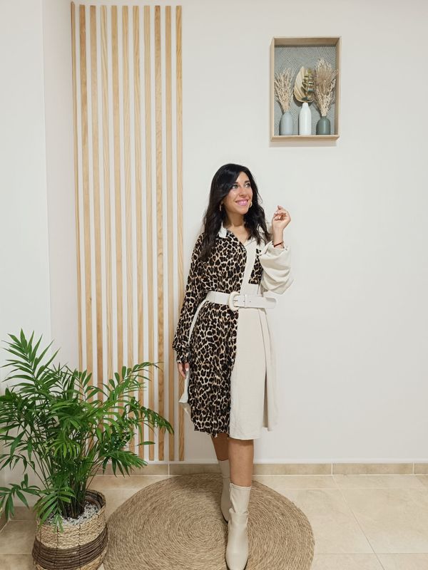 Vestido Congo beige