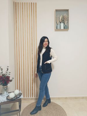 chaleco, animal print, negro