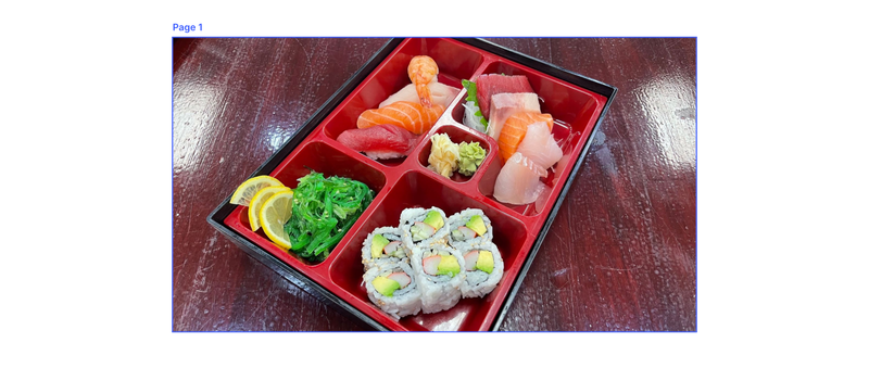 Sushi Sashimi Bento Box