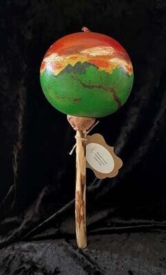 R0192 - 6" Cannonball Gourd Rattle