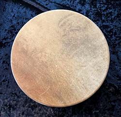 0227 - 16" Elk Hide Drum with striker