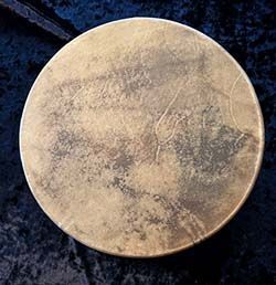 0232 - 14" Elk Hide Drum with striker